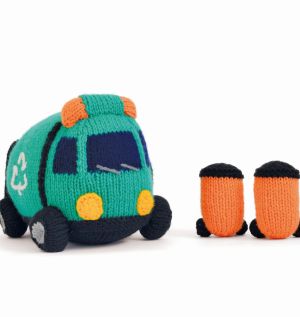 Recycling Truck and Wheelie Bins Toy Knitting Pattern