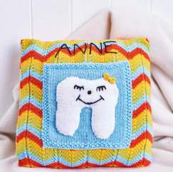 Tooth Fairy Cushion Project Knitting Pattern