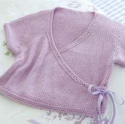 Child Ballet Wrap Cardigan Knitting Pattern