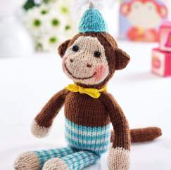 Vintage Style Monkey Soft Toy Project Knitting Pattern