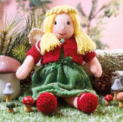 Christmas Fairy Doll Toy Knitting Pattern Knitting Pattern