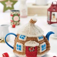 Cute & Christmassy Cotswold Cottage Teacosy Knitting Pattern