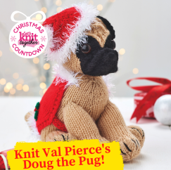 Beginner Christmas Pug Dog Toy Pattern Knitting Pattern