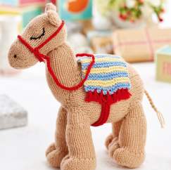 Easy Knitted Camel Toy Project Knitting Pattern