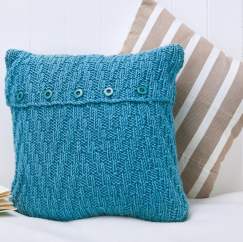 Chunky Textured Knitted Cushion Cover Knitting Pattern