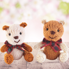 Mini Classic Teddies Teddy Bears Knitting Pattern