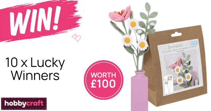 Win a Hobbycraft Floral Blooms Crochet Kit worth £10 Knitting Giveaway