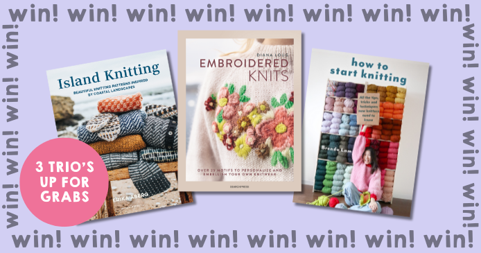 Win 1 of 3 Knitting Book Trio’s from Search Press Knitting Giveaway
