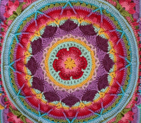 Our Top 5 Free Granny Square Patterns: Sophie's Garden by Dedri Uys