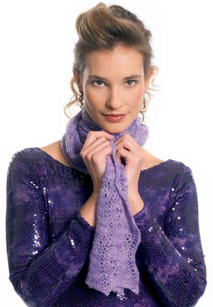 Miyu - Free Knitting Patterns - Shrug & Shawl Patterns - Let's Knit Magazine
