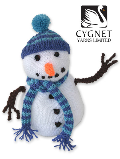 Cedric Snowman Knitting Patterns Let's Knit Magazine