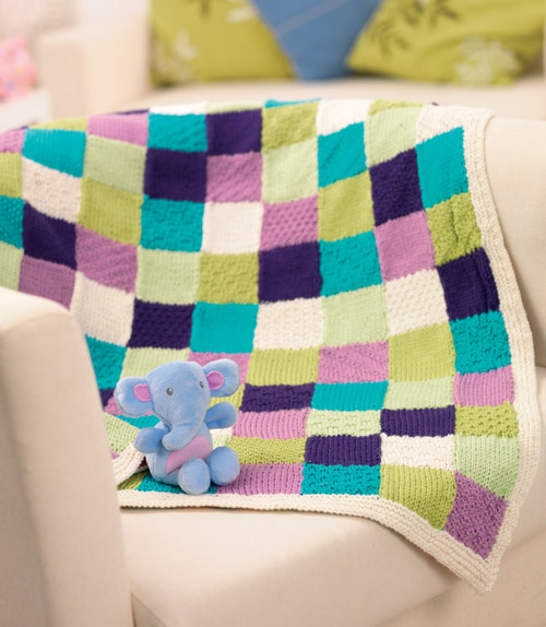 Sampler Blanket | Knitting Patterns | Let's Knit Magazine