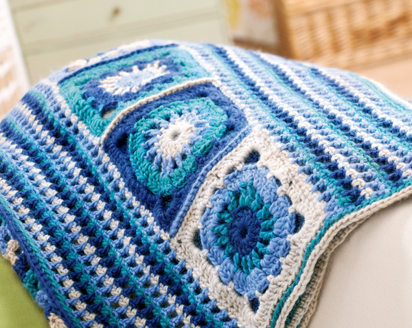Granny Square Crochet Blanket | Knitting Patterns | Let's ...