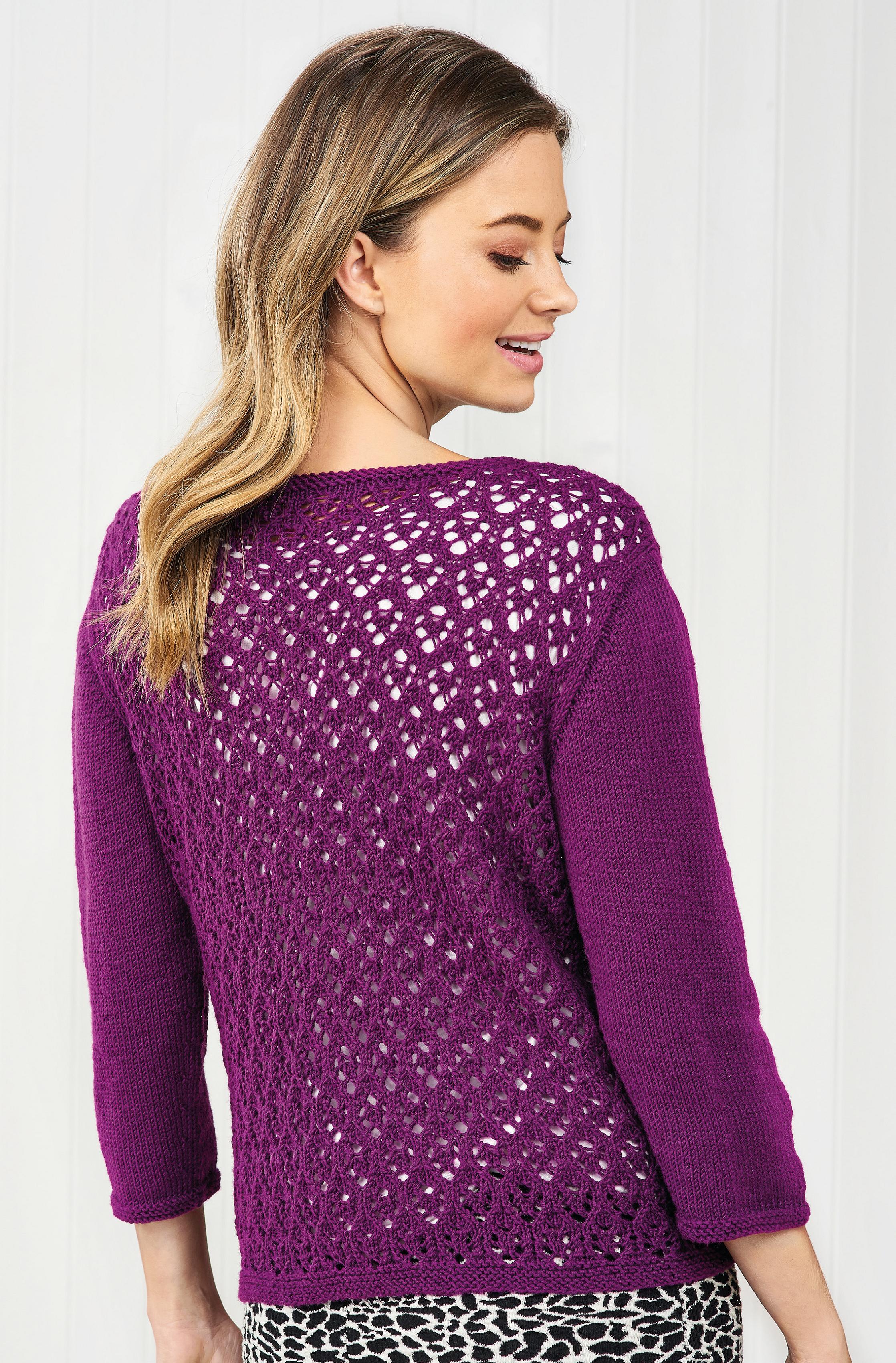All-over Lace Cardigan, Knitting Patterns
