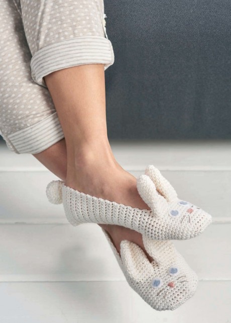 Crochet animal slippers | Knitting Patterns | Let's Knit Magazine