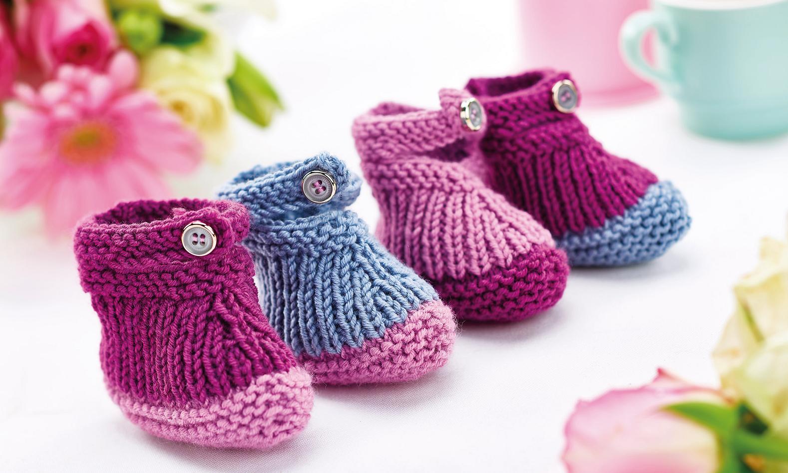 Baby booties Knitting Patterns Lets Knit Magazine simple baby bonnet knitting pattern by buzybee