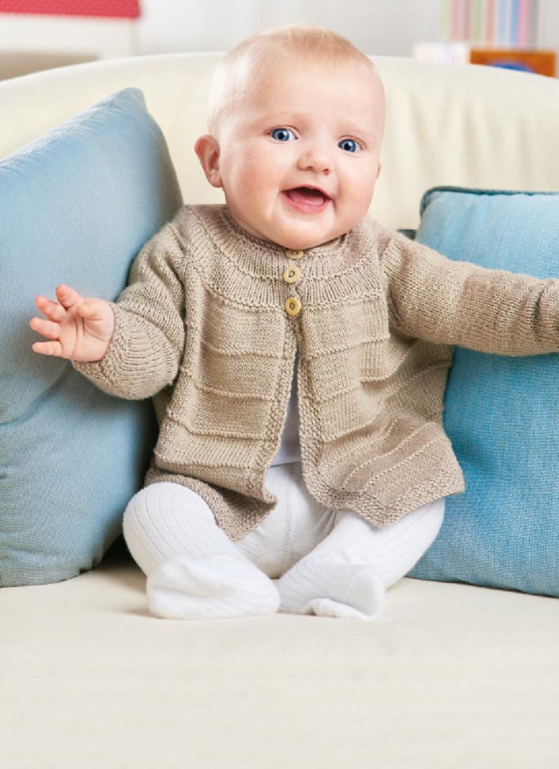 Baby cardigan | Knitting Patterns | Let's Knit Magazine