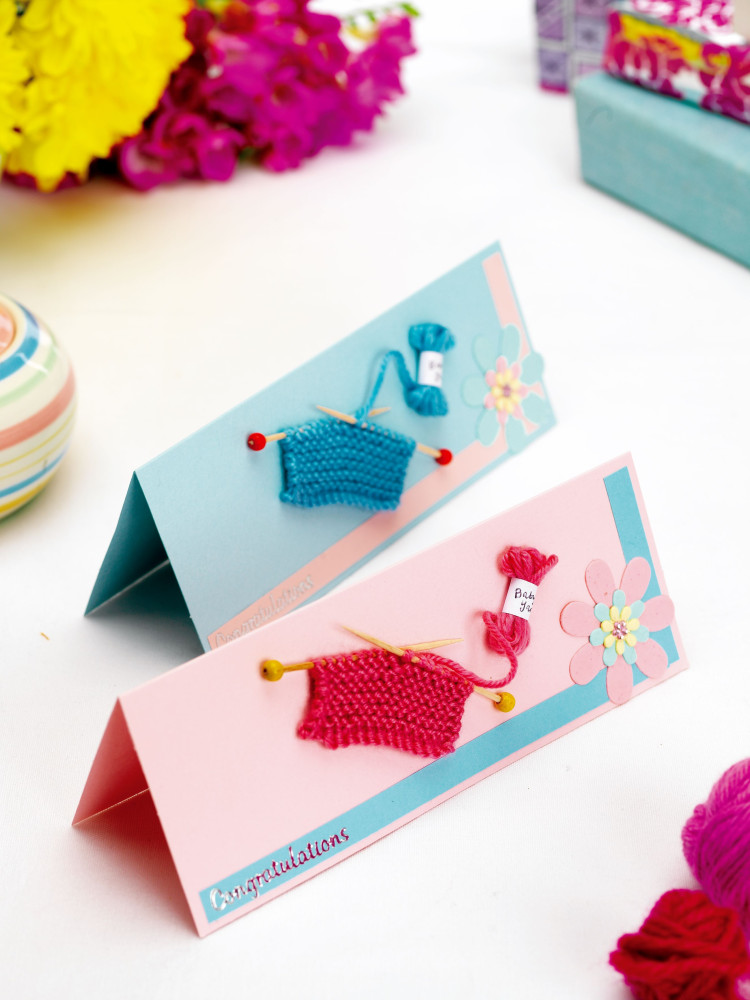 Easy Baby Knitting Patterns: New Baby Greeting Cards | Knitting ...