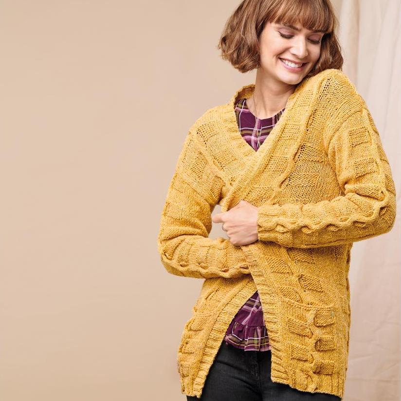 Cable Cardigan With Pockets | Knitting Patterns | Let's Knit Magazine