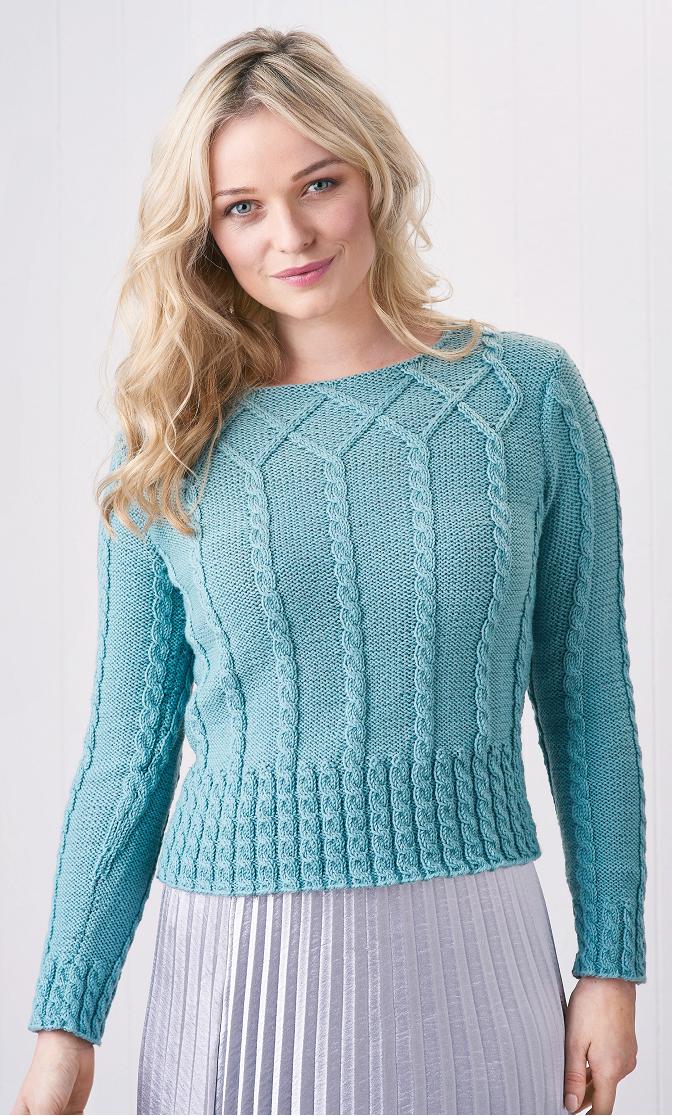 Cable jumper | Knitting Patterns | Let's Knit Magazine
