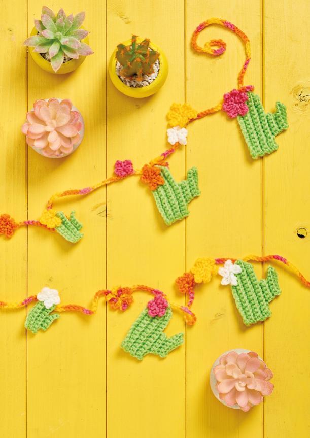 Cactus Garland | Crochet Patterns | Let's Knit Magazine