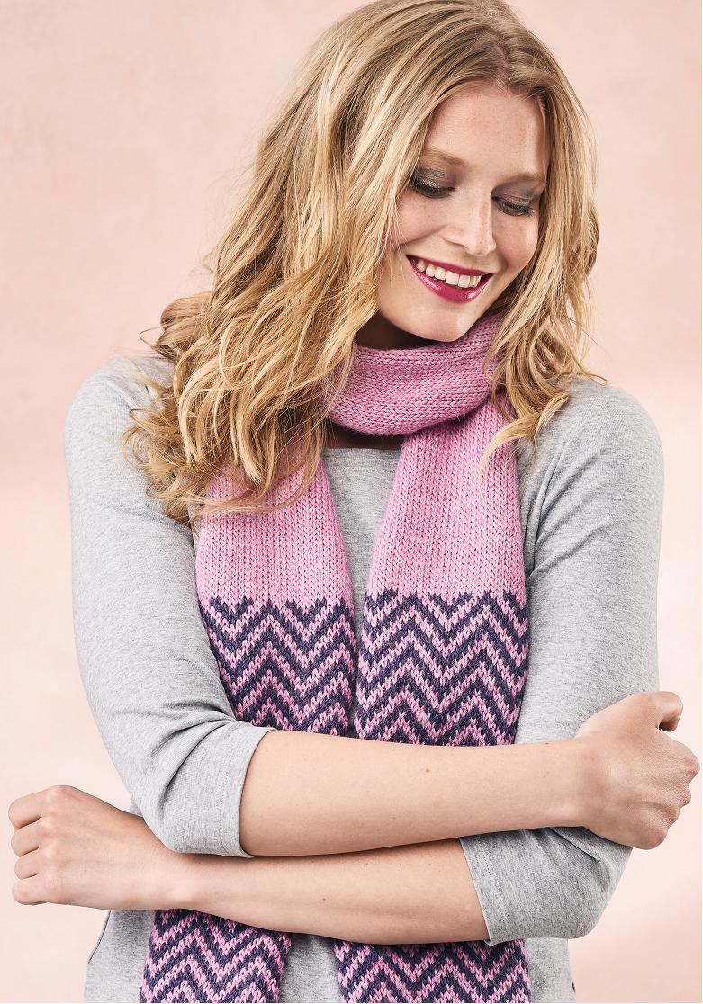 Chevron Scarf Knitting Patterns Let's Knit Magazine