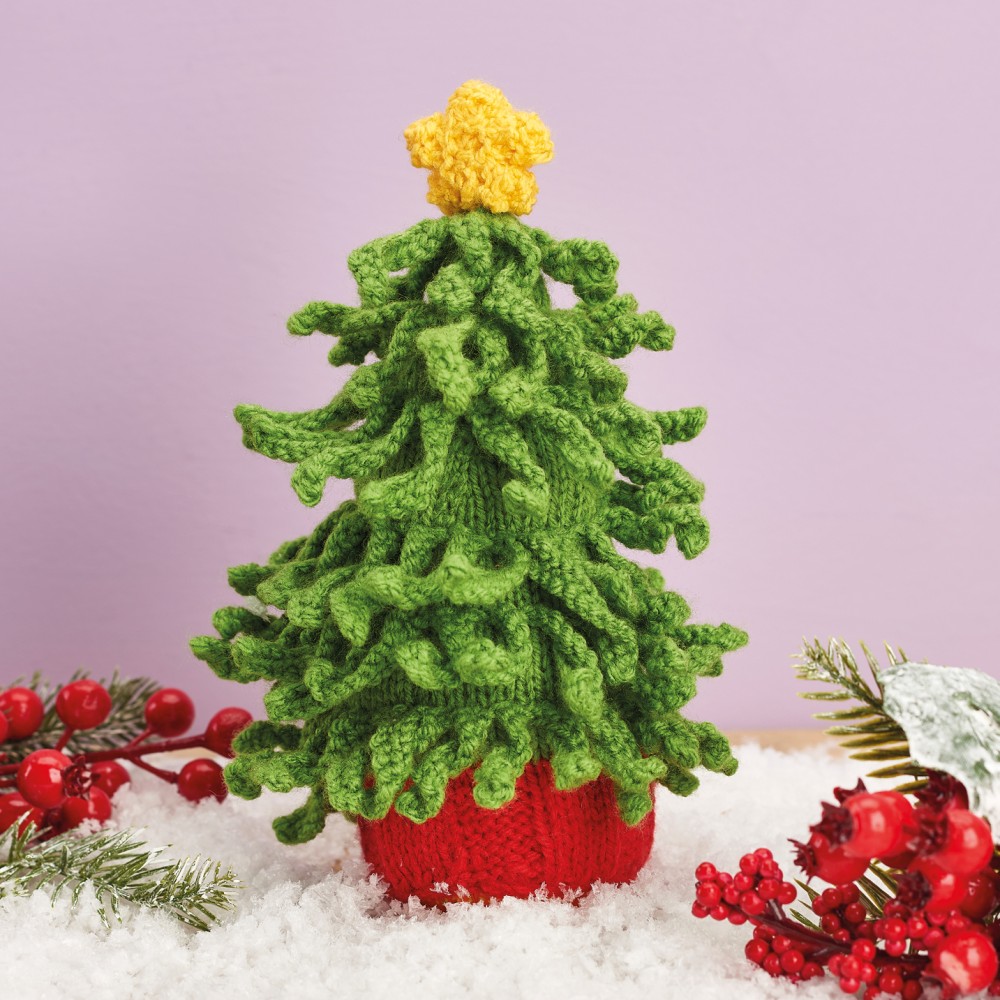 Christmas Tree Chocolate Orange Cover Knitting Patterns Let's Knit