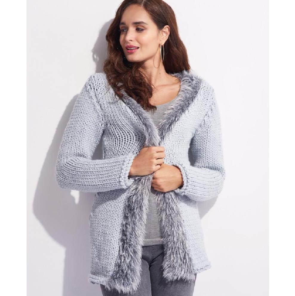 Chunky Knitted Cardigan Knitting Patterns Let's Knit Magazine