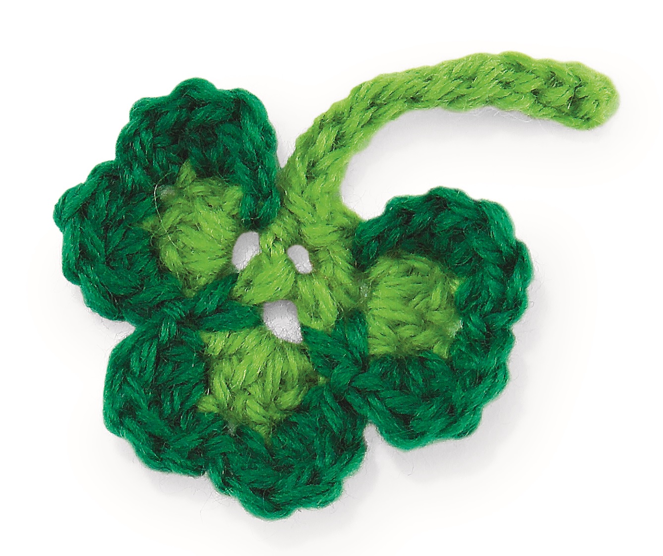 St Patrick’s Day shamrock Knitting Patterns Let's Knit Magazine