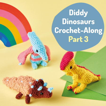 Diddy Dinosaurs Crochet-Along: Part Three crochet Pattern