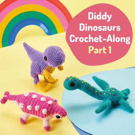 Diddy Dinosaurs Crochet-Along: Part One crochet Pattern