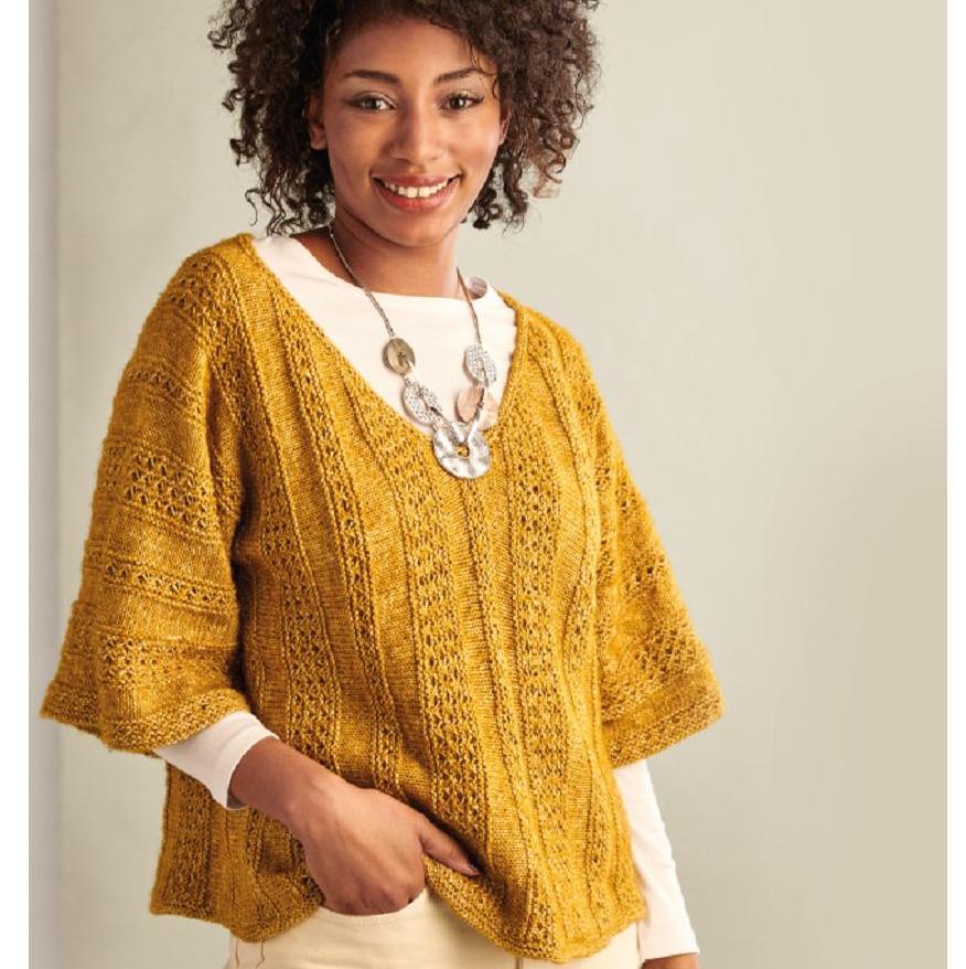 Floaty Textured Top Knitting Patterns Let's Knit Magazine