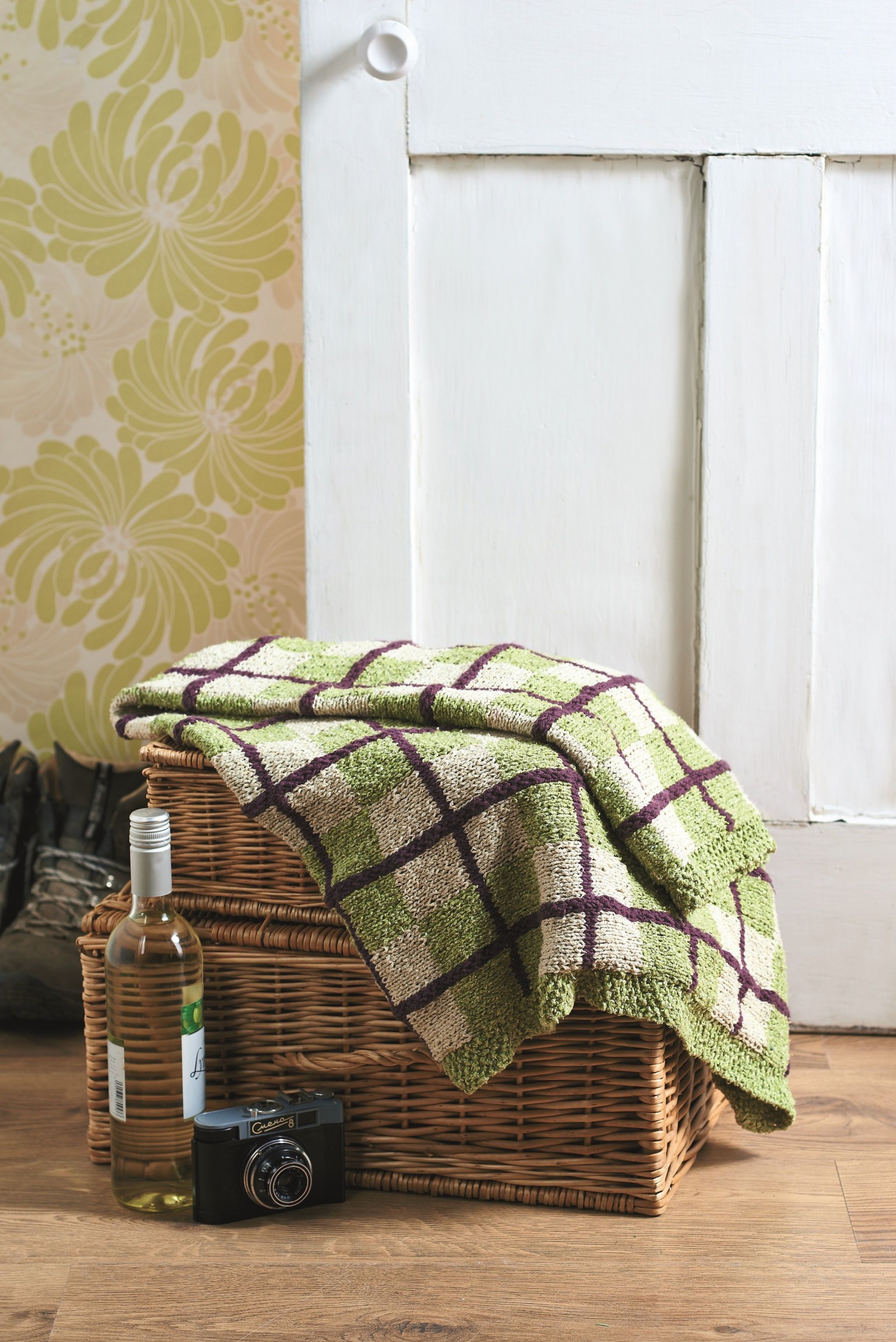 Tartan Picnic Beginner Blanket Project Knitting Patterns Let's Knit