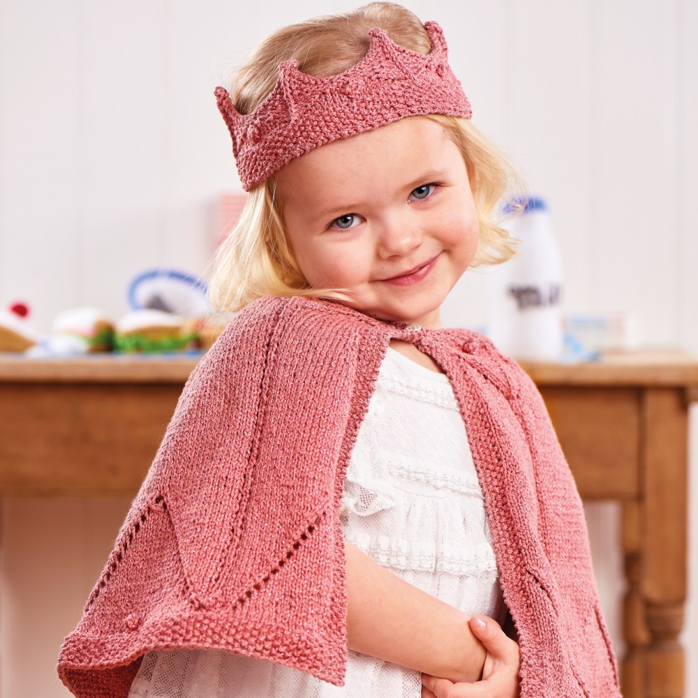 Child’s Crown and Cape Knitting Patterns Let's Knit Magazine