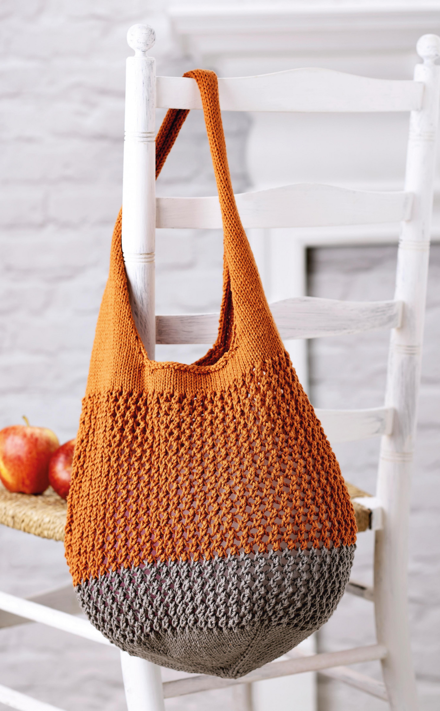 Knitted String Shopping Bag Knitting Patterns Let's