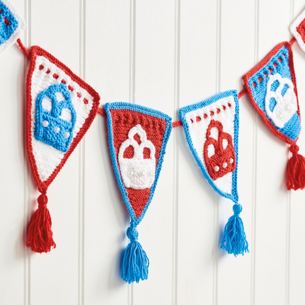 Coronation Bunting Knitting Pattern Knitting Patterns Let's Knit