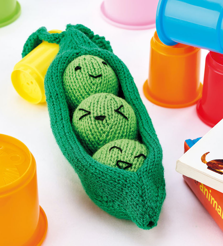 Easy Knitted Peas In A Pod Knitting Patterns Let's Knit Magazine