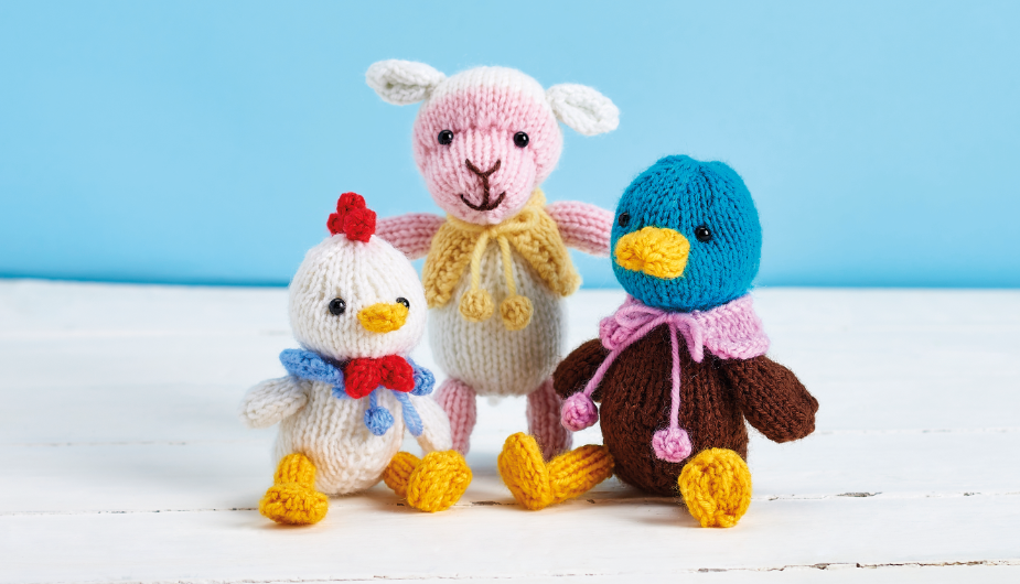 Easy Farmyard Animals | Knitting Patterns | Let's Knit Magazine