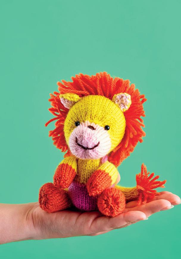 Lion Toy | Knitting Patterns | Let's Knit Magazine