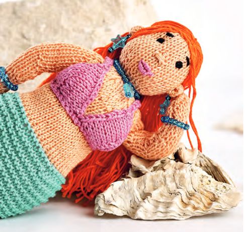 Knitted Mermaid Toy | Knitting Patterns | Let's Knit Magazine