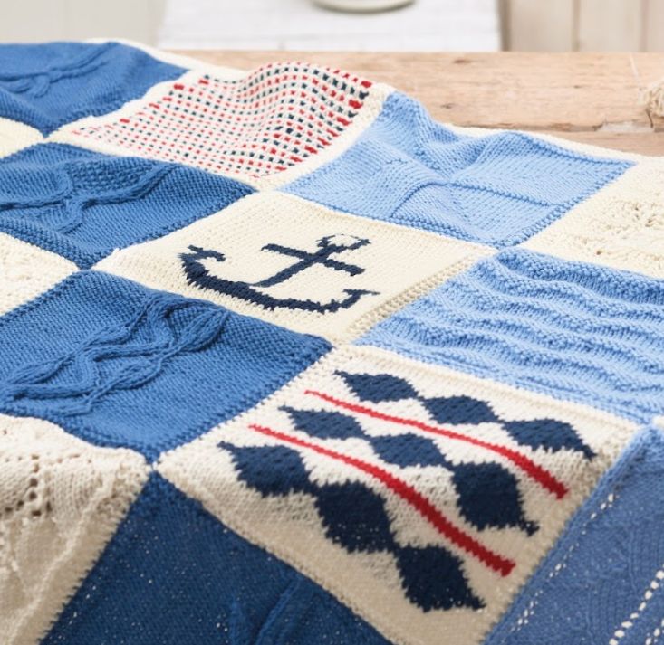 Nicely Nautical Knitalong Blanket Part Two Knitting Patterns Let's
