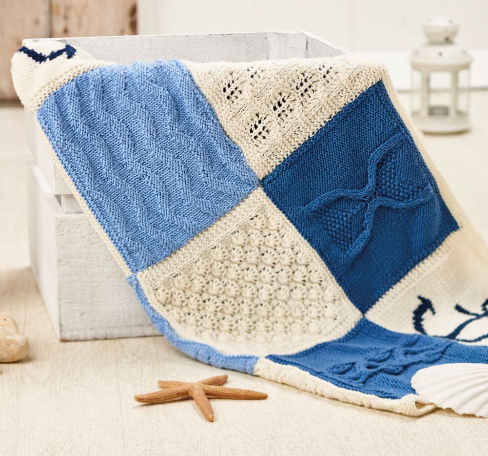 Nicely Nautical Knitalong Blanket Part Four Knitting Patterns Let's