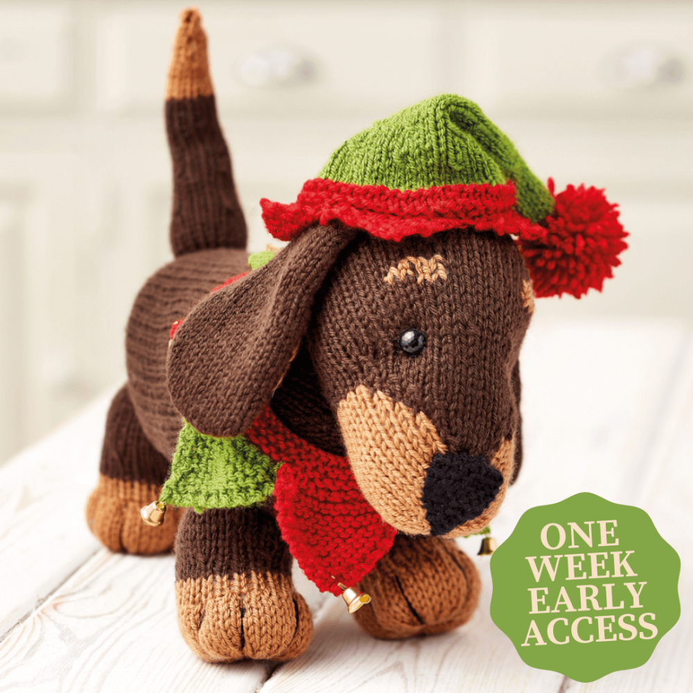 Early Access! Festive Dachshund | Knitting Patterns | Let ...