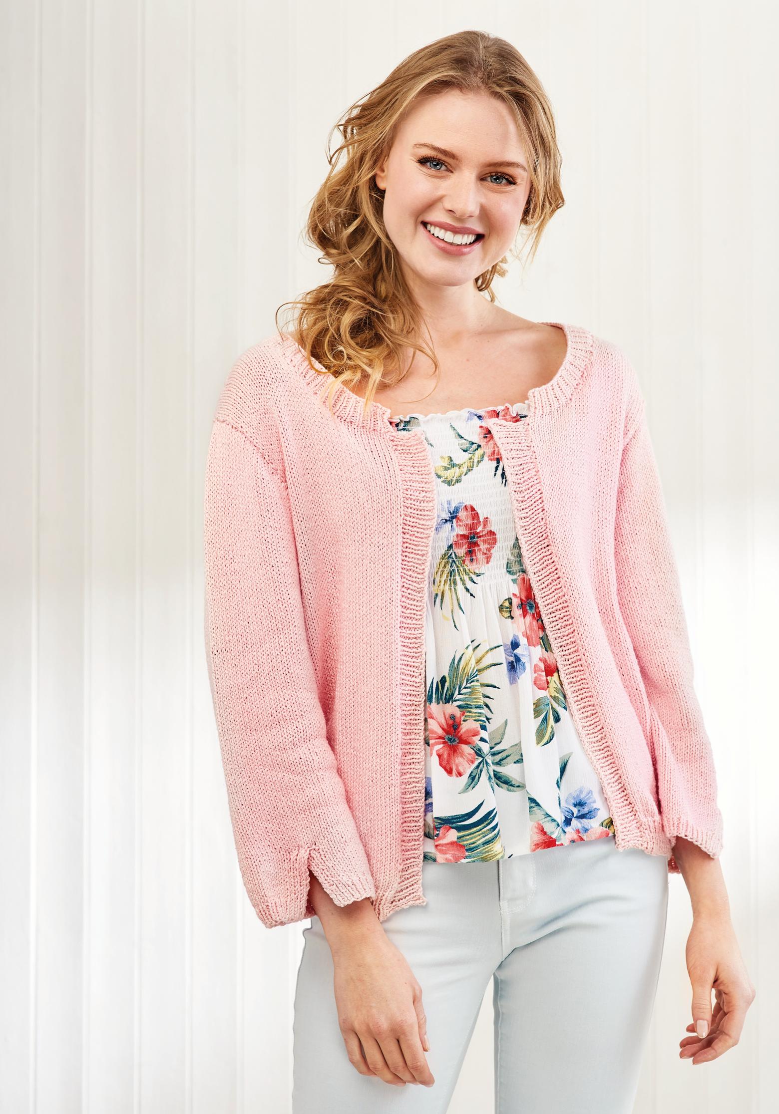 Cotton Cardigan Knitting Pattern