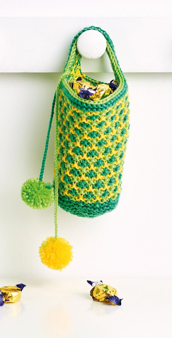Storage Net Knitting Pattern Small Storage Idea | Knitting Patterns | Let's Knit Magazine