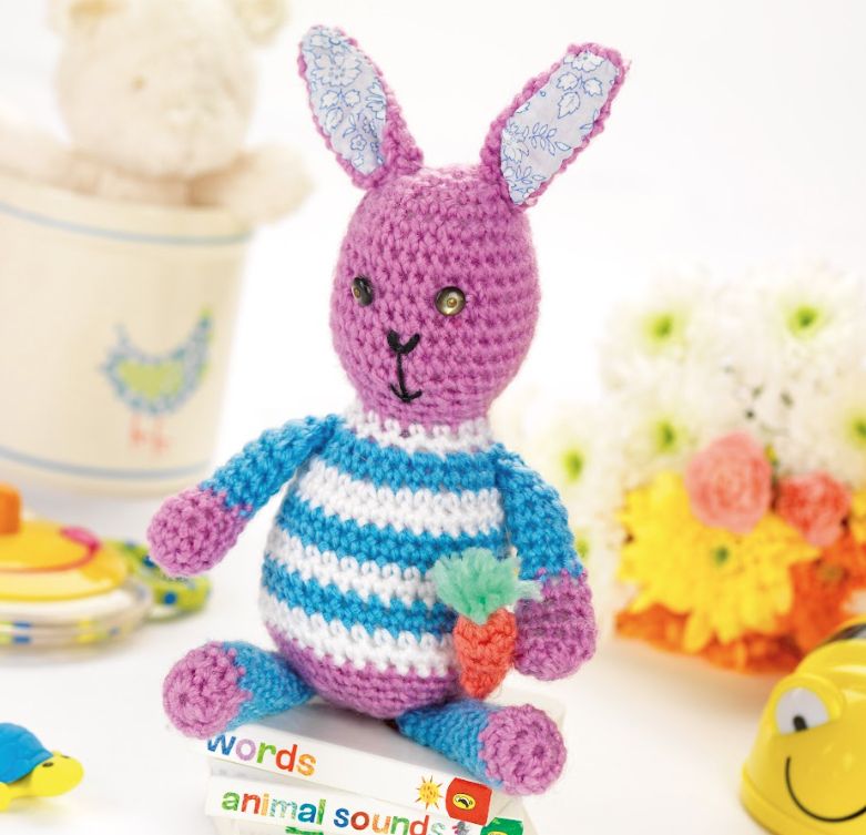 Stripy Easter Bunny Crochet Pattern | Crochet Patterns | Let's Knit ...