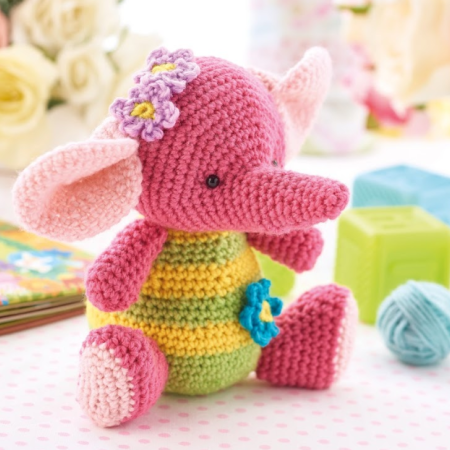 Stripy Elephant crochet Pattern