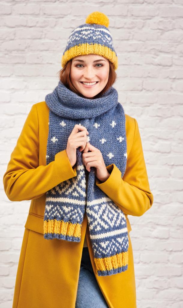 Super Chunky Fair Isle Hat and Cowl 