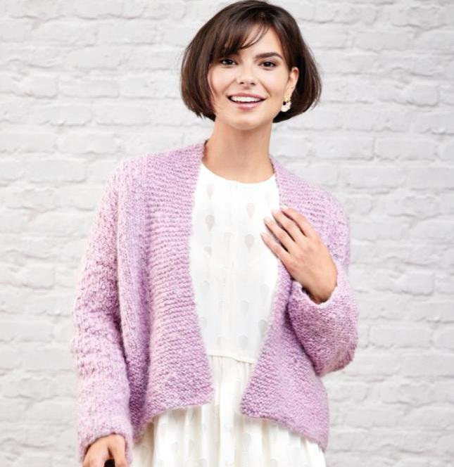 Swing Front Cardigan Knitting Patterns Let's Knit Magazine