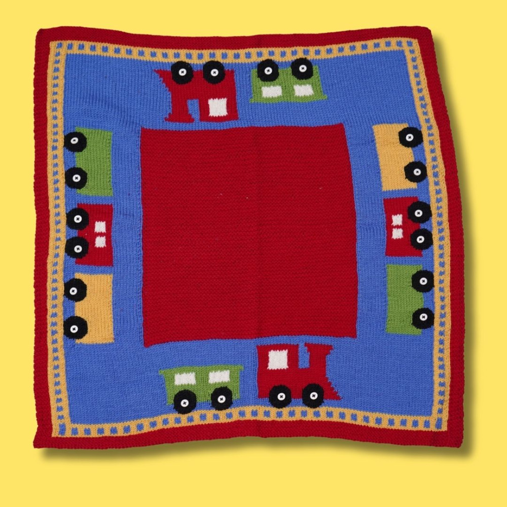 Train Baby Blanket Knitting Pattern | Knitting Patterns | Let's Knit ...